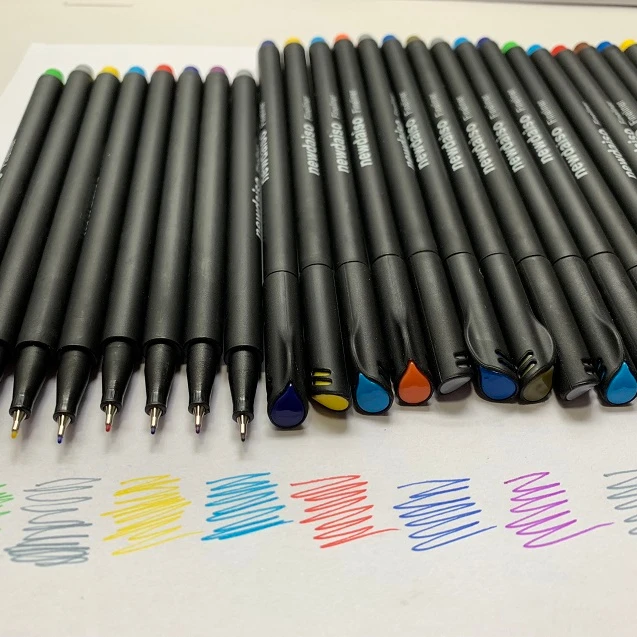 2019 new item hot in Amazon  0.38mm colorful fineliner pen,Graphic Fineliner, color marker pen