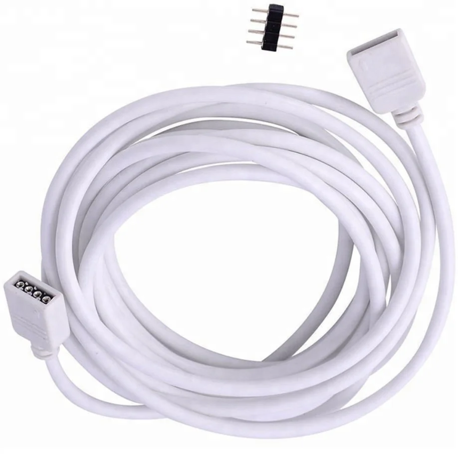 2 in 1 RGB LED strips extension cable with 4 pin connector for Led RGB Tape Lights Led Strip Light Connector splitter