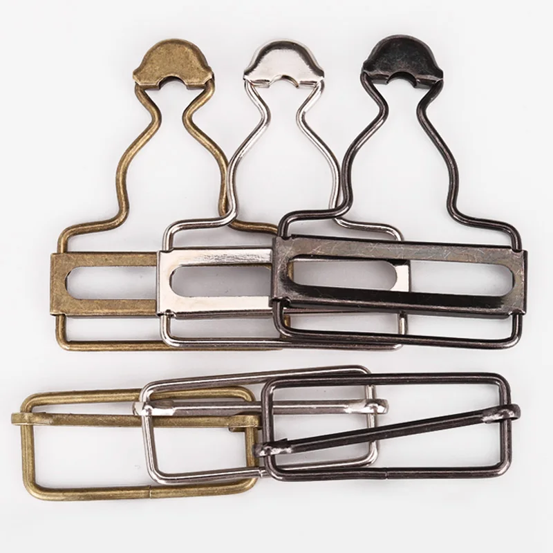 
brass and iron metal adjustable jeans overall buckle for overalls 