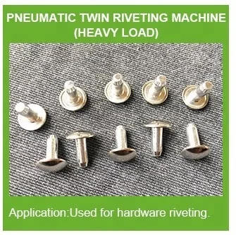 
Pneumatic Semi Tubular Hardware Twin Riveting Machine 