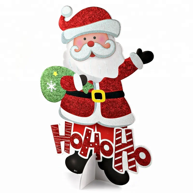  Пенопластовый материал KT доска OEM размер рождественское Декоративное Оборудование Санта Клаус стенд для рождественского фестиваля