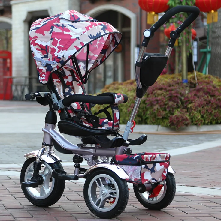 Factory Wholesale 3 wheel bikes for kids 4 in 1 Children Ticycle for 3-6 years