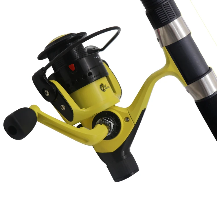 Double Drag REAR Spinning Reel Larger Spool Max Drag Sea Boat Spinning yellow Fishing Reel