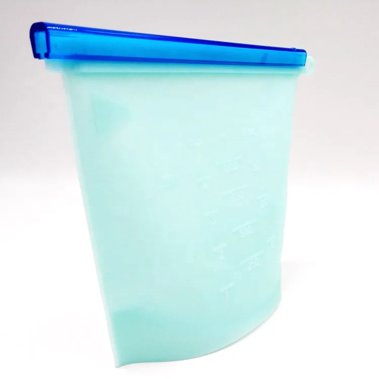 Custom Reusable Freezer Silicone Food Bags for Storage Breast Milk Snack