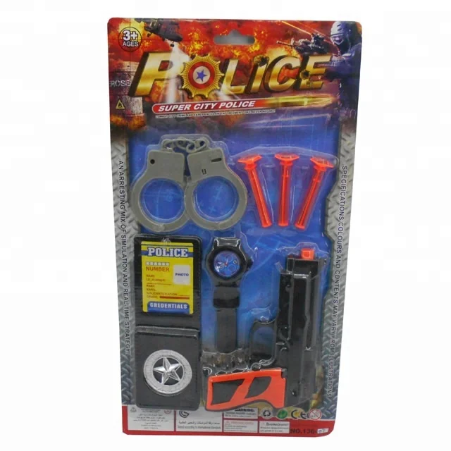 Plastic soft dart gun/police play set toys /boys toy for kids