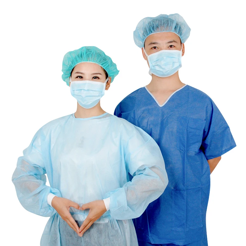 Disposable Medical Scrub Suit Nurse Hospital Uniform Scrub Set For Doctors