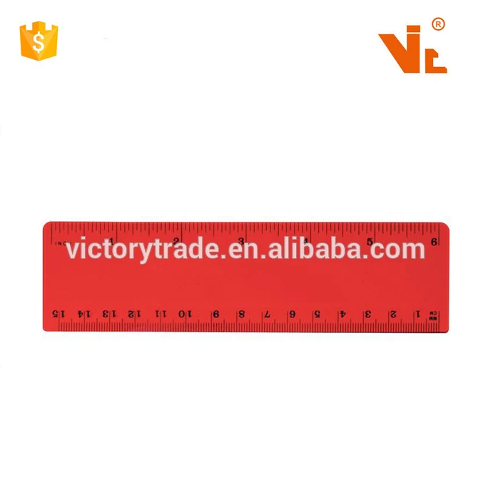 Wholesale Promos Plastic 15CM Ruler in Inch And Centimeter 6 Inch ruler