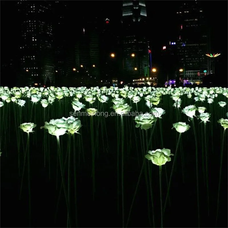 Fabric + Plastic Flowers Led Light Rose Flowers For Home/Wedding Decoration