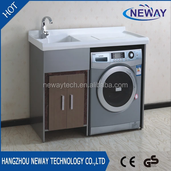 Simple design stainless steel modern laundry sink cabinet