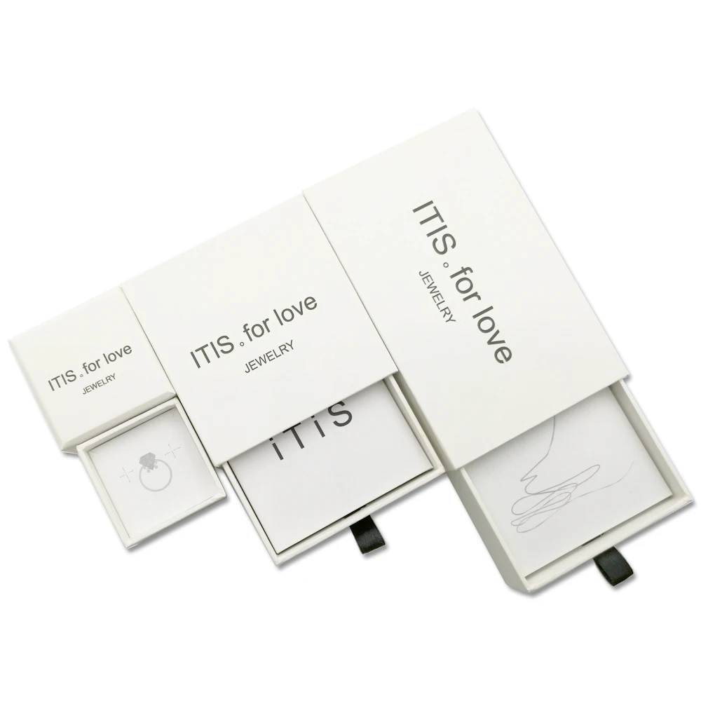 Custom logo luxury ring packaging gift jewerly box