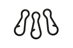 Аксессуары для рыболовных снастей на карпа, крючок на защелке, матовый черный рыболовный крючок, несколько зажимов