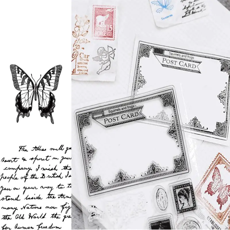 Vintage Ticket Decorative Planner Clear Stamp