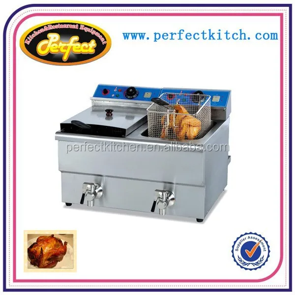6 Liters Counter top double tank Industrial electric fryer