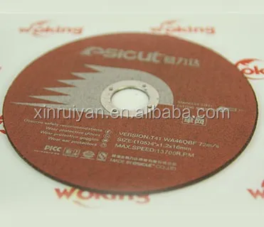 4 inch High Efficient Metal Grinding Aluminum Oxide Abrasive Cutting Disc