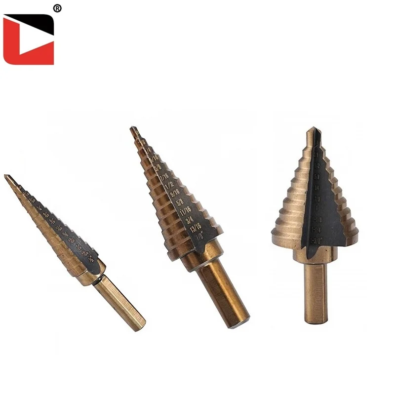 High quality 9pcs high speed steel step drill bit set