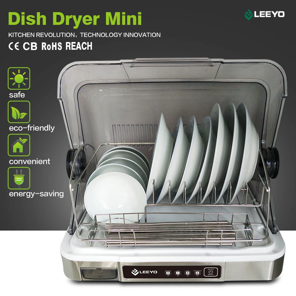 Hygienic Hot Air Dish Dryer, Dish Dryer with Rack, Dryer with Lid