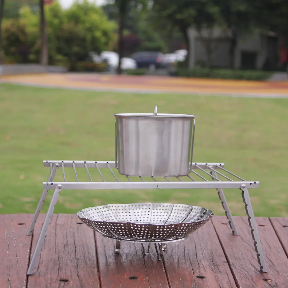 2022  new design Portable mini Stainless Steel outdoor charcoal bbq grill for camping outdoor  with round tube