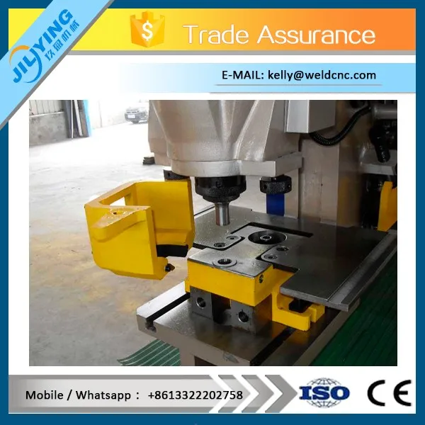Q35Y hydraulic ironworker square bar cutting steel right angle bending machine