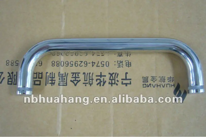 Stainless steel door with handle