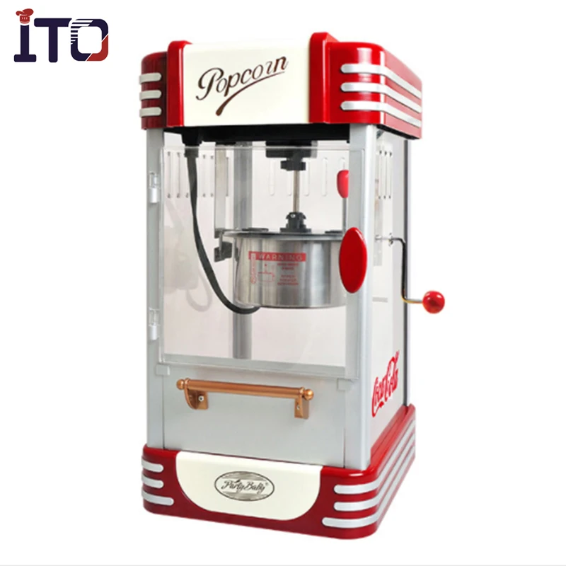 Hot Air Popcorn Maker mini size home used old fashioned kettle popcorn cart