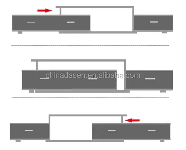 High Quality Supplier Extendable Tv Stand Black Steel Building Style Living Room Flexible TV Stand Monitor Stand