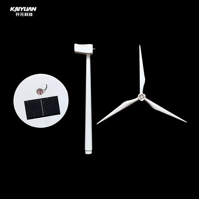 Wholesale mini novelty decoration windmill solar wind turbine model