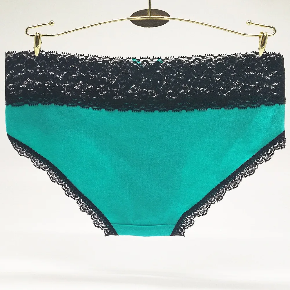 made in china ladies sexy black lace waist sheer panty