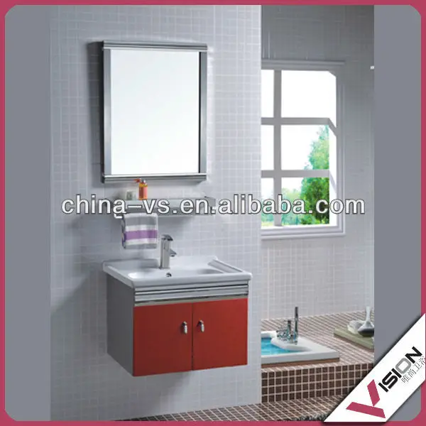 Stainless steel small bathroom vanity,laundry tub with cabinet