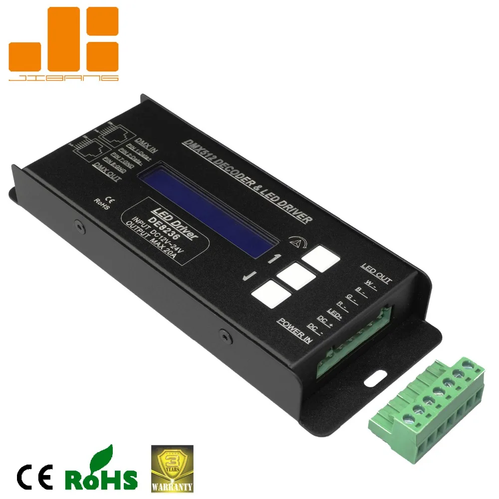 RGBW DMX decoder & led driver DE8236