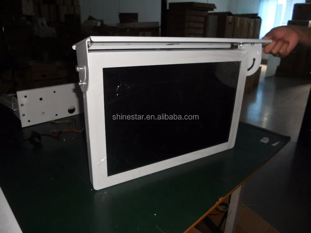 metal casing 15 Inch LCD vehicle bus digital billboard signage with mounting bracket