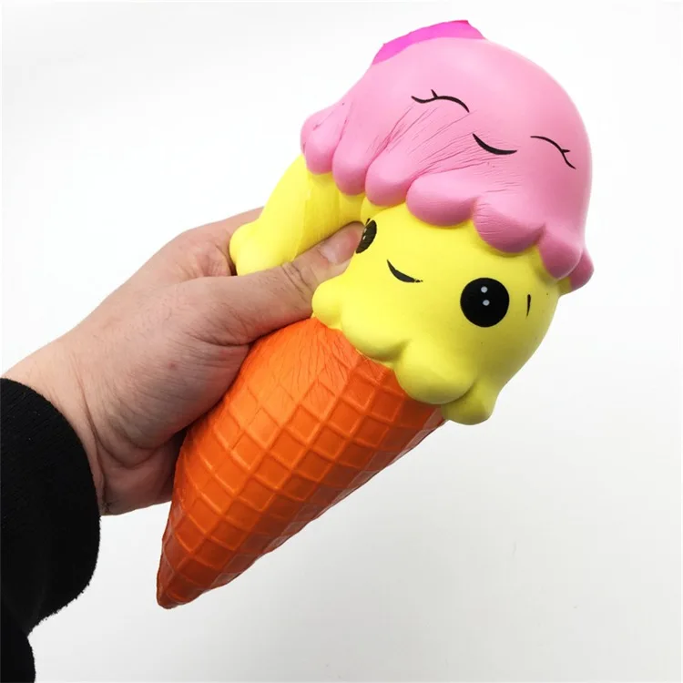Wholesale High Quality Soft Slow Rising Toys Jumbo Kawaii Double Ice Cream Squishy