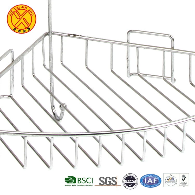 Beautifully styled 3tier storage standing corner metal shelf bathroom