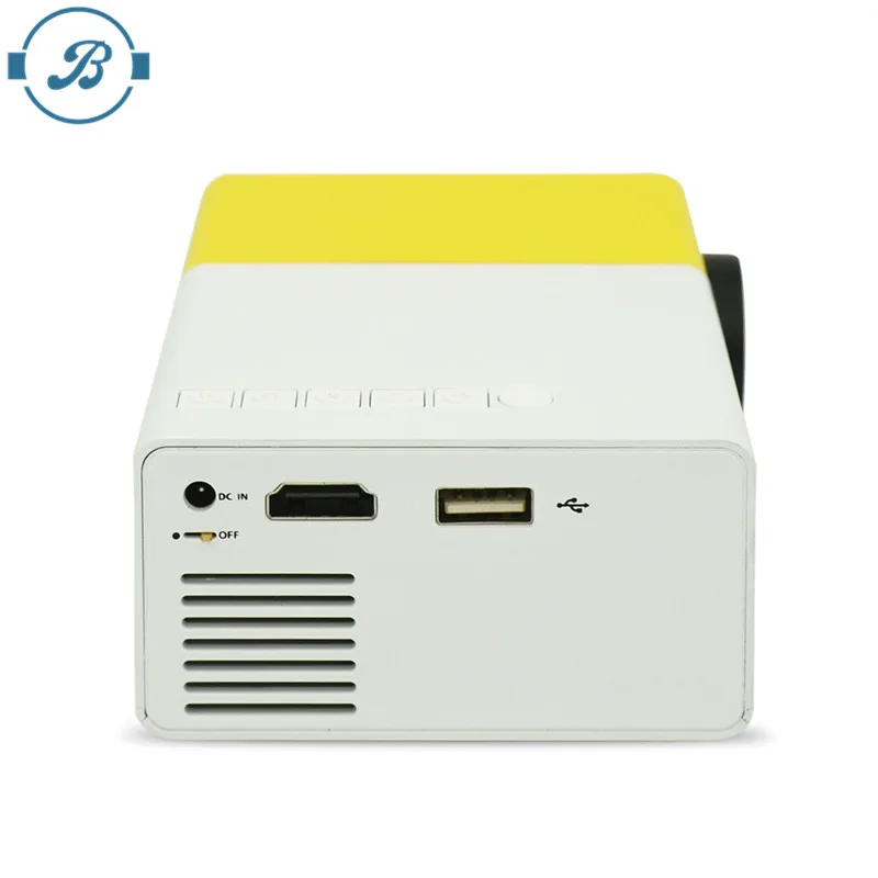 2020 Mini full hd projector wholesale hd projector for led projector YG300 with Built-in Lithium Battery