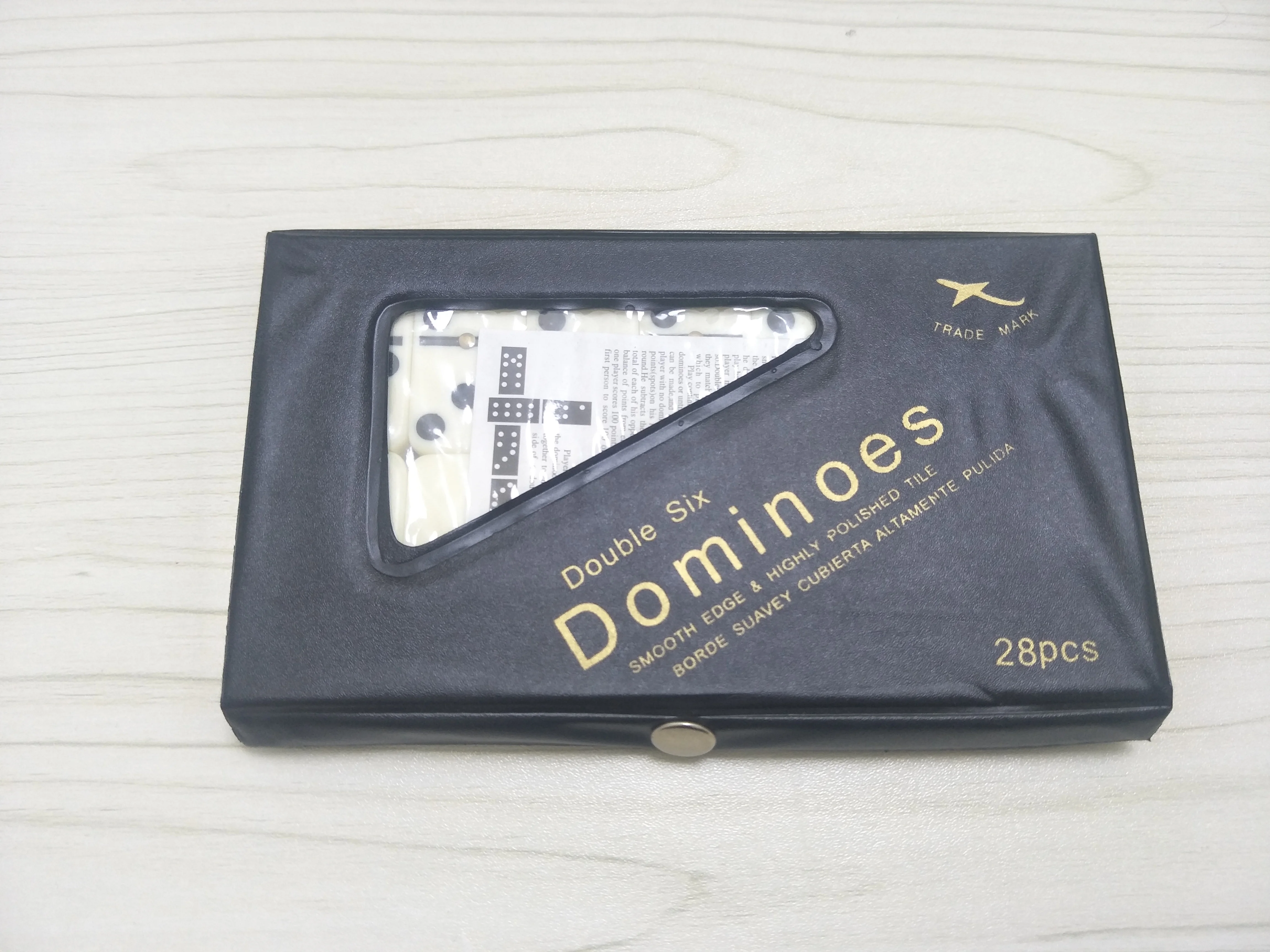 Popular Custom Melamine Domino Double Six Sets