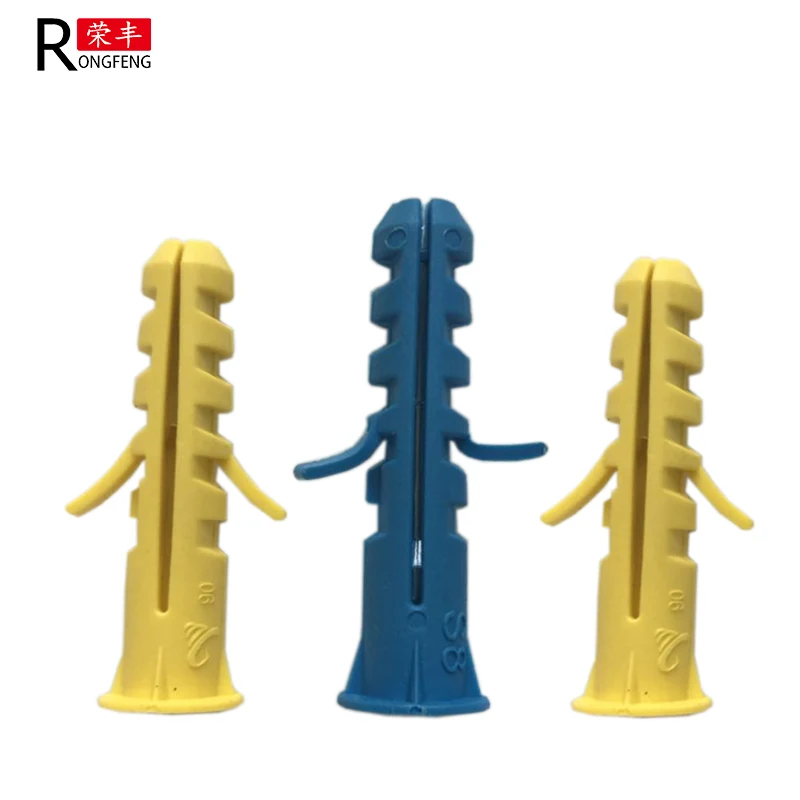 High quality factory price nylon plastic fixing insulation anchor/ expansion plastic pe wall plug anchor