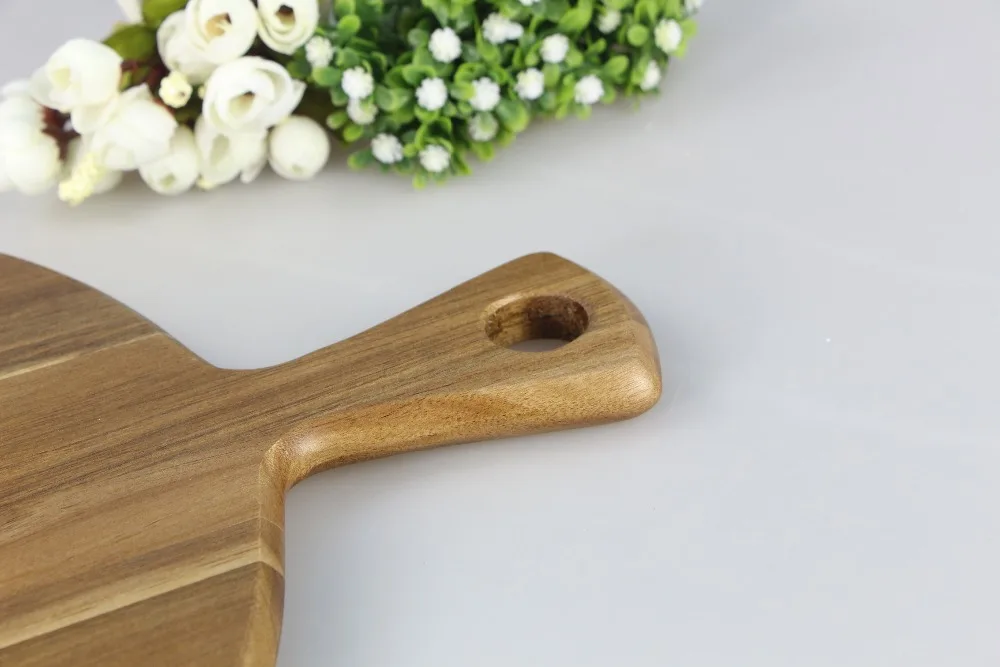 Round Presentation Board Acacia wood Food Platters Pizza Plate