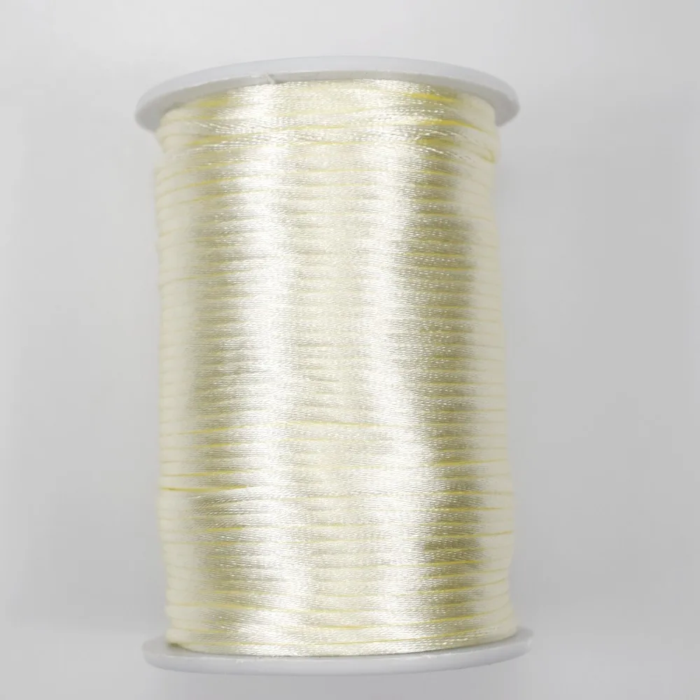 Wholesale colorful polyester braided rope silk Rope  for Chinese Knot