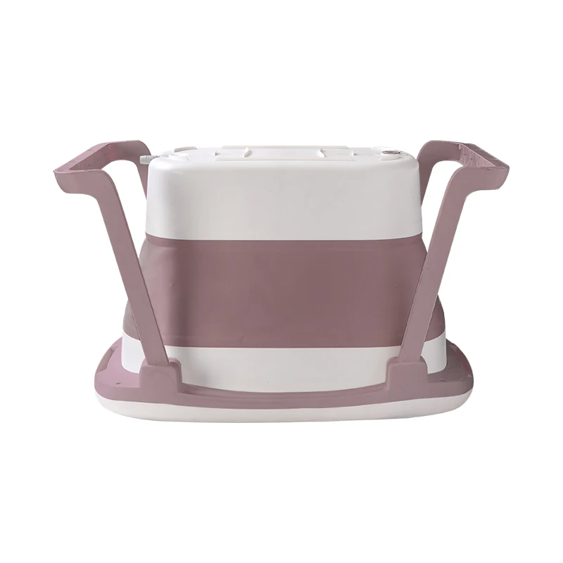 New Design Plastic folding baby hospital bathtub with seat and temperature silicone infant