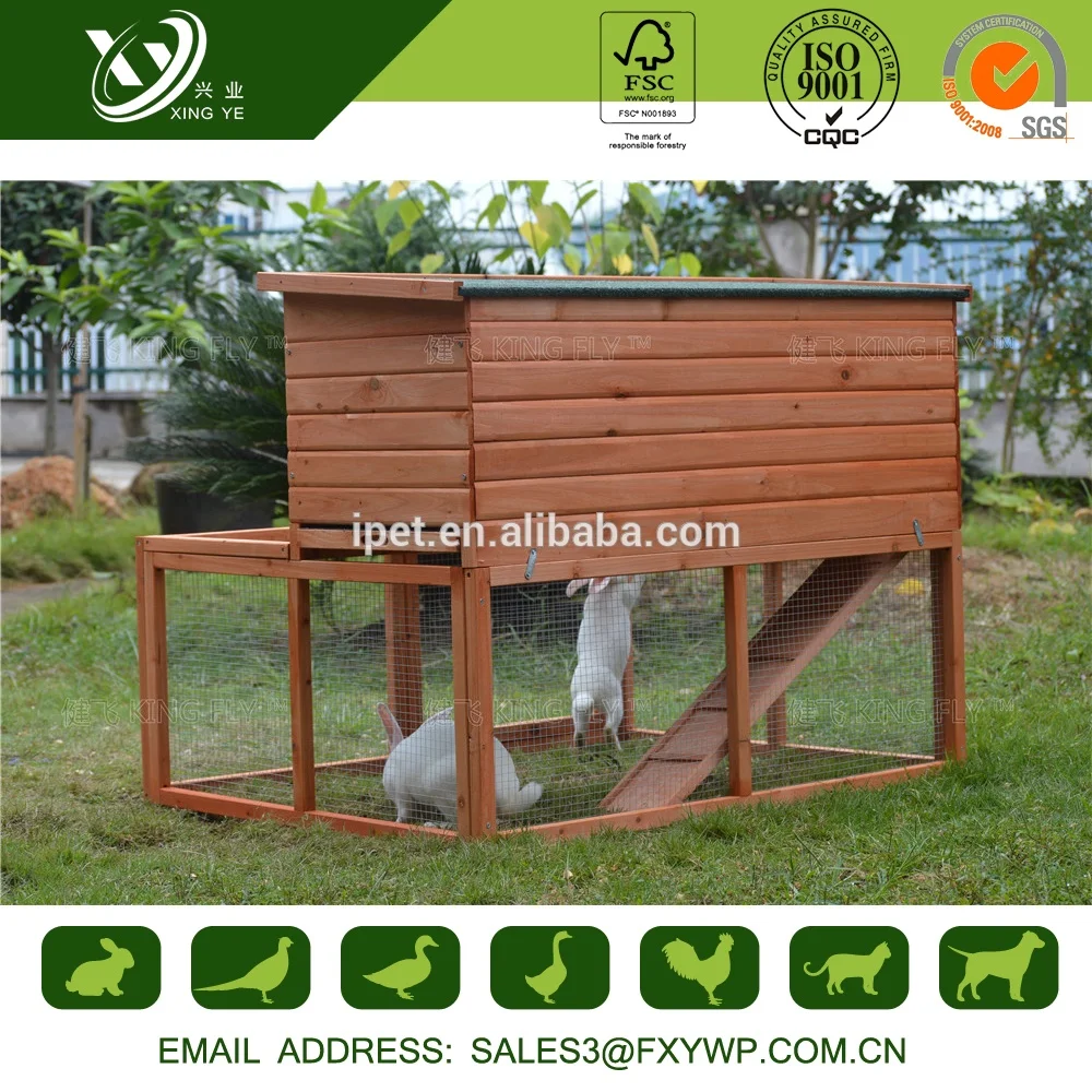 High quality new style large wooden house rabbit cage