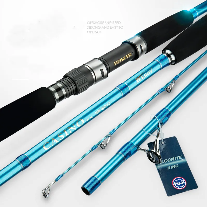 Wholesale Fishing Tackle Rod High Carbon Boat Rod  Fuji Guide Sea Water Offshore Fishing  Rods