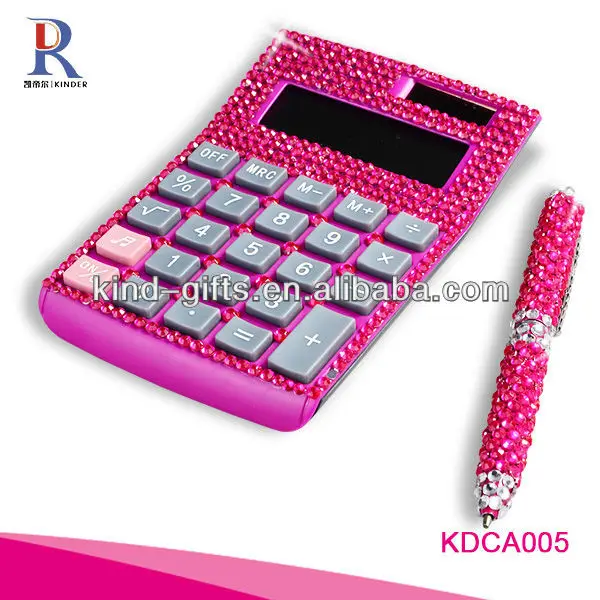 Customer Design Rhinestone Diamond Promotional Clipboard With Calculator Manufactory|Factory|Exporter
