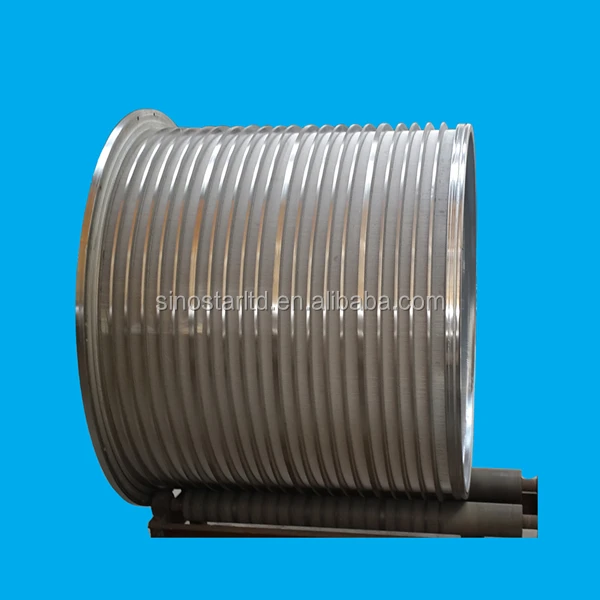 paper mill stainless steel pressure screen basket