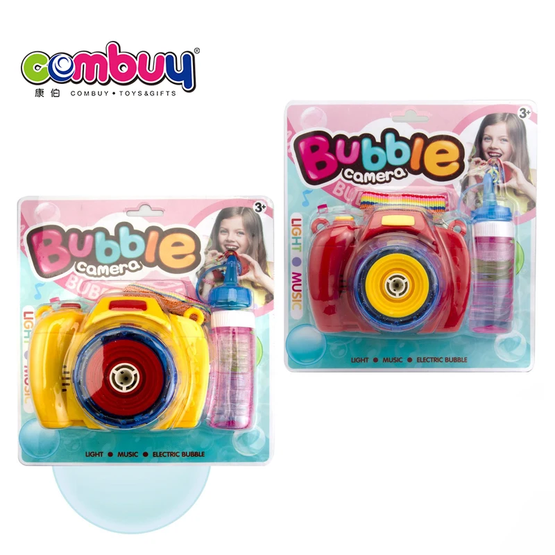 Electric musical light kids soap machine toys bubble camera