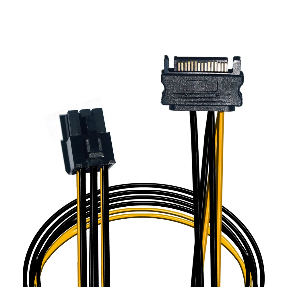 № Sata 15 контактный разъем для 6 pin pcie express адаптер питания кабель