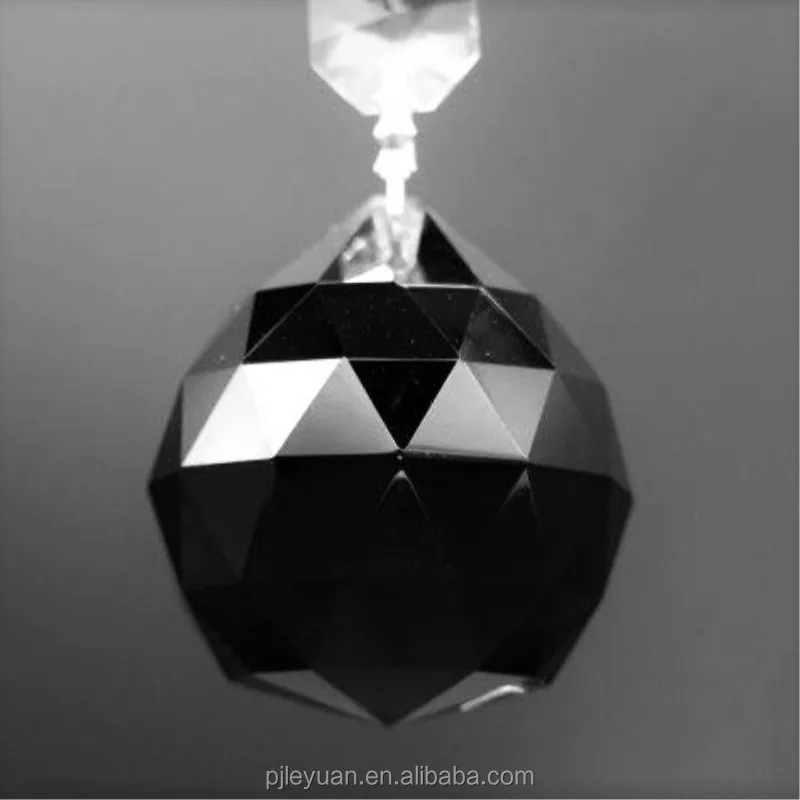 Wholesale 40mm decorative crystal glass faceted prism ball for chandelier