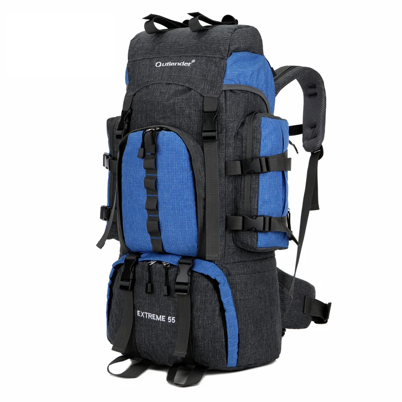 High quality waterproof Great Backpacking Gear Internal Frame Backpack Pack for Camping or Hiking