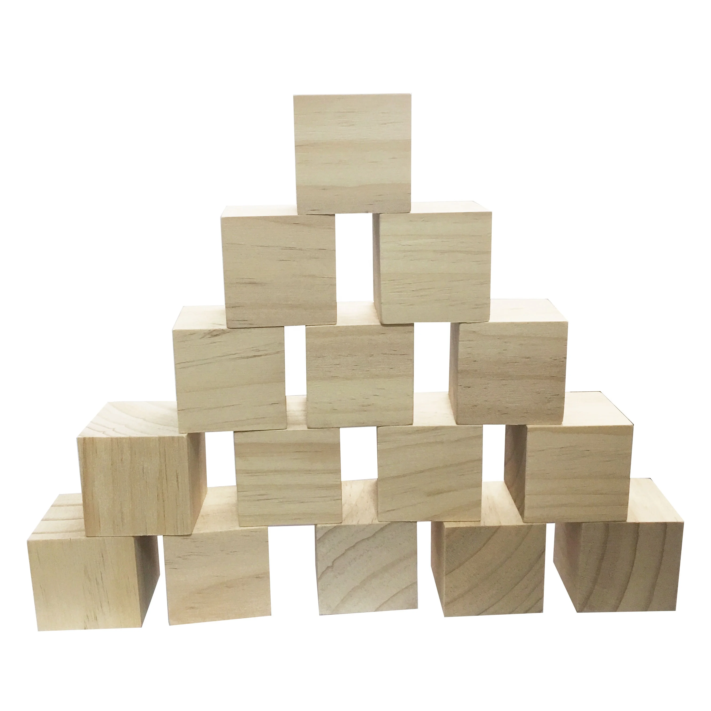Wooden Cubes  1 Inch   Wood Square Blocks For Puzzle Making, Crafts, And DIY Projects  100 Pieces/box