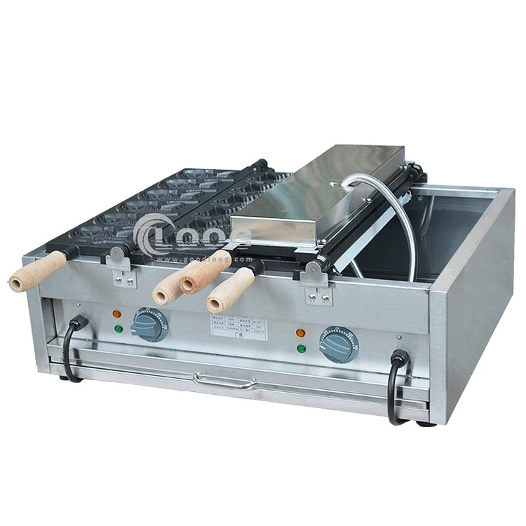 2017 New Style High Quality Commercial Electric Taiyaki Maker Taiyaki Waffle Iron Model FY-1102A Taiyaki Mold For Sale