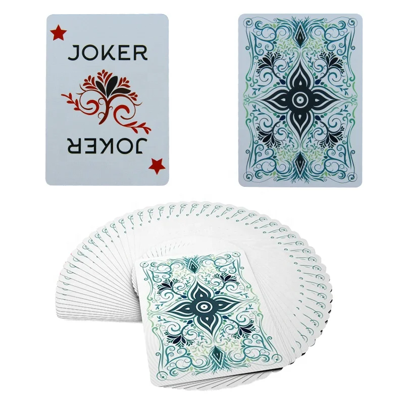 Professional Good Casino Magic Deck Cards Black Core Paper Barcode Playing Cards Printing