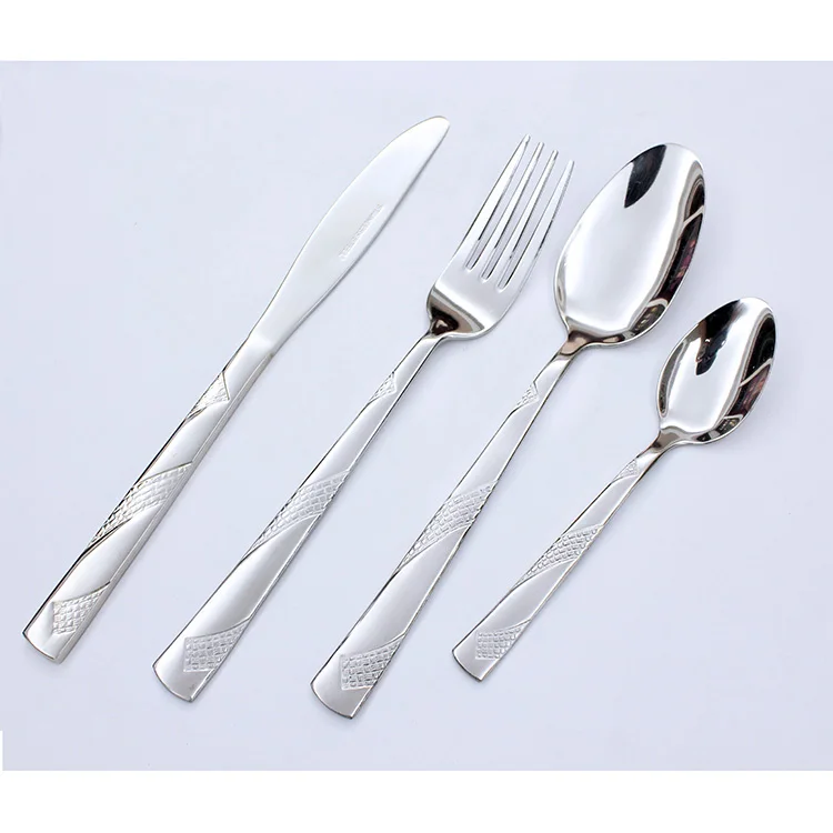 Modern design restaurant silverware stainless steel bulk flatware
